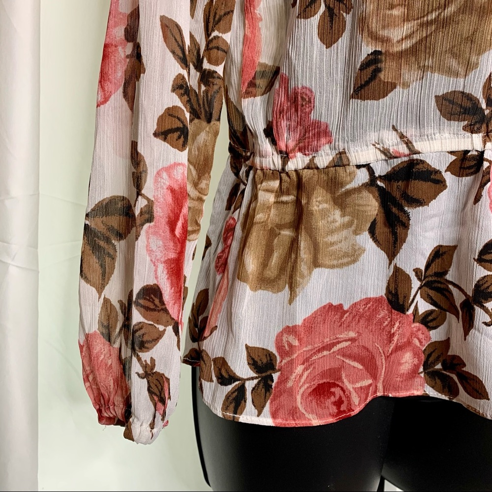 Charter Club Roses Ruffle Blouse - Picture 3 of 10
